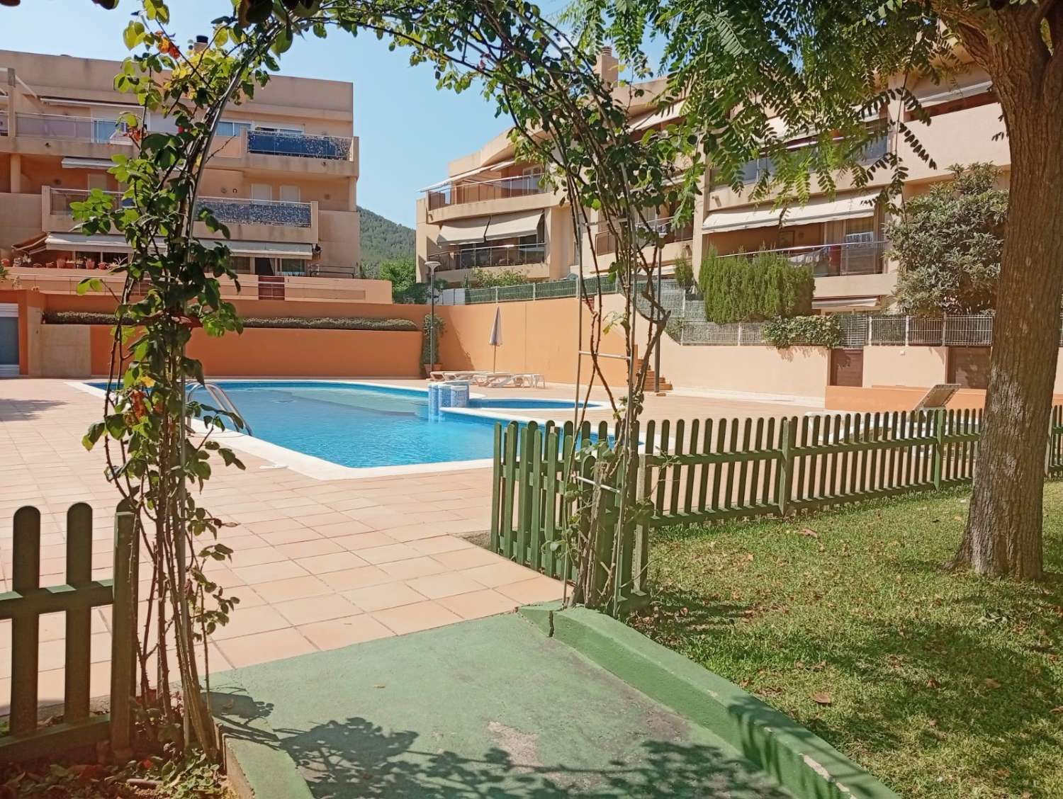 Ground floor apartment with spacious terraces and swimming pool in Can Misses